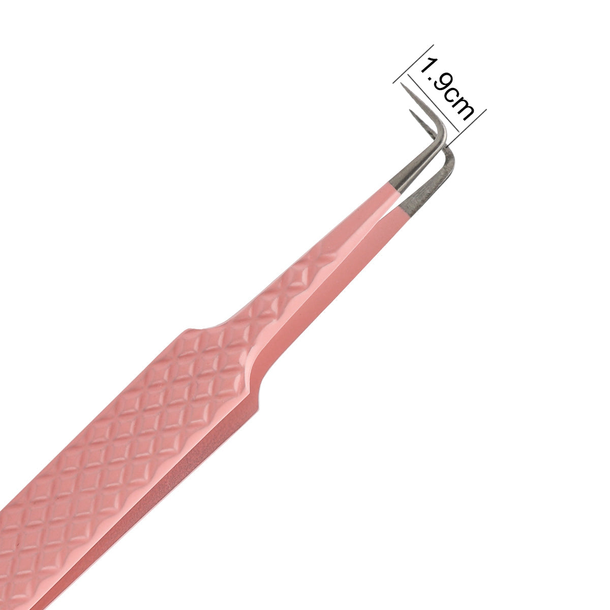 LP-06 Pink 90 Degree Eyelash Extension Tweezer