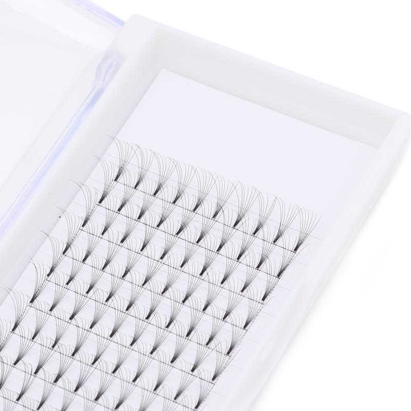 7D Short Stem Premade Fans Lashes Eyelash Extension Trays