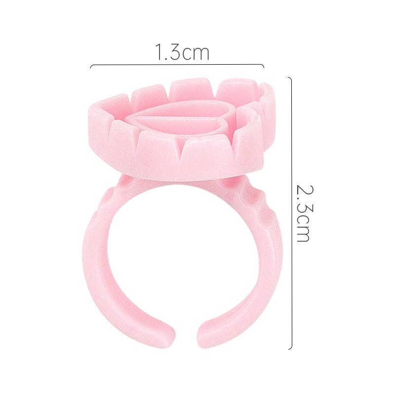 Double Heart-Shaped Blooming Glue Cup for Eyelash Extension (100pieces/pack)