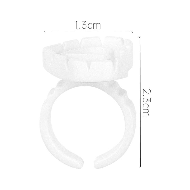 Double Heart-Shaped Blooming Glue Cup for Eyelash Extension (100pieces/pack)