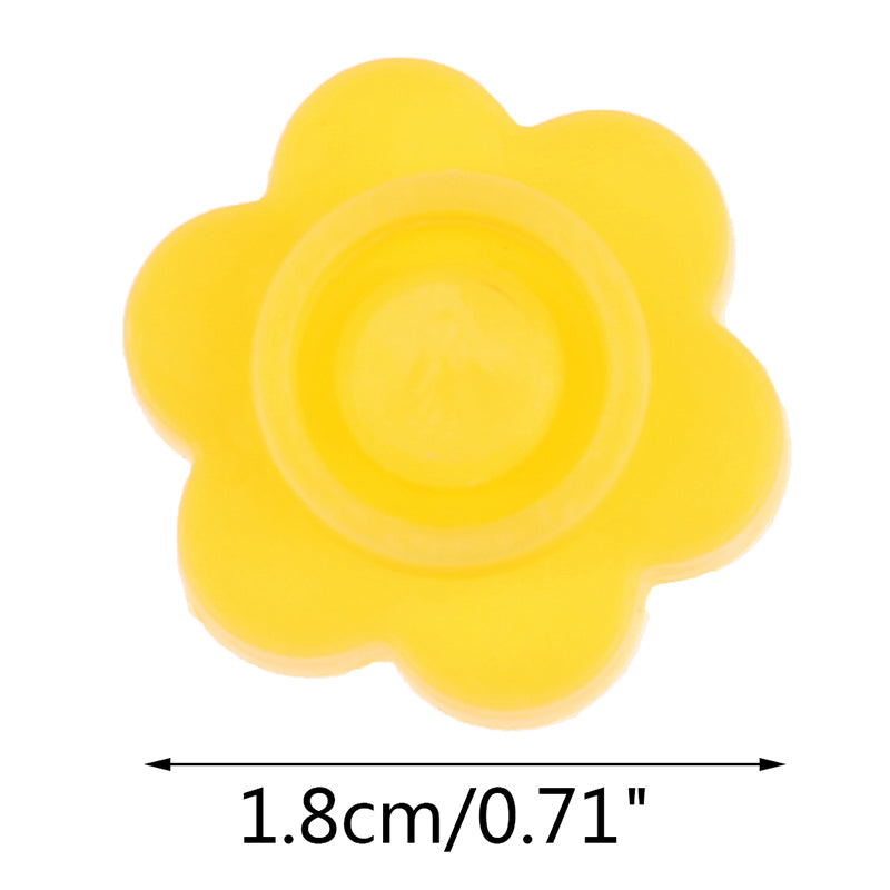 100PCS Pink Flower Plum Shaped Eyelash Extension Glue Holder Blooming Cup