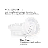 100pcs Blooming Cups Rapid Bloom Sun Flower Glue Cup for Eyelash Extensions