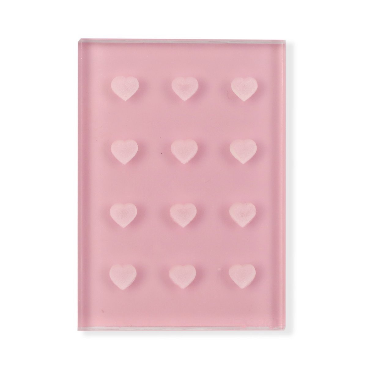 12 Holes Heart-Shaped Pink Glue Holder Pallet for Eylash Extension