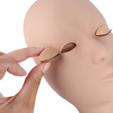 Training Mannequin Head With 6 Pcs Removable Eyelids