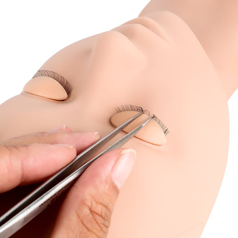 Training Mannequin Head With 6 Pcs Removable Eyelids