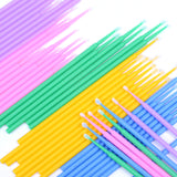 100PCS Disposable Eyelash Extension Brushes Micro Swab
