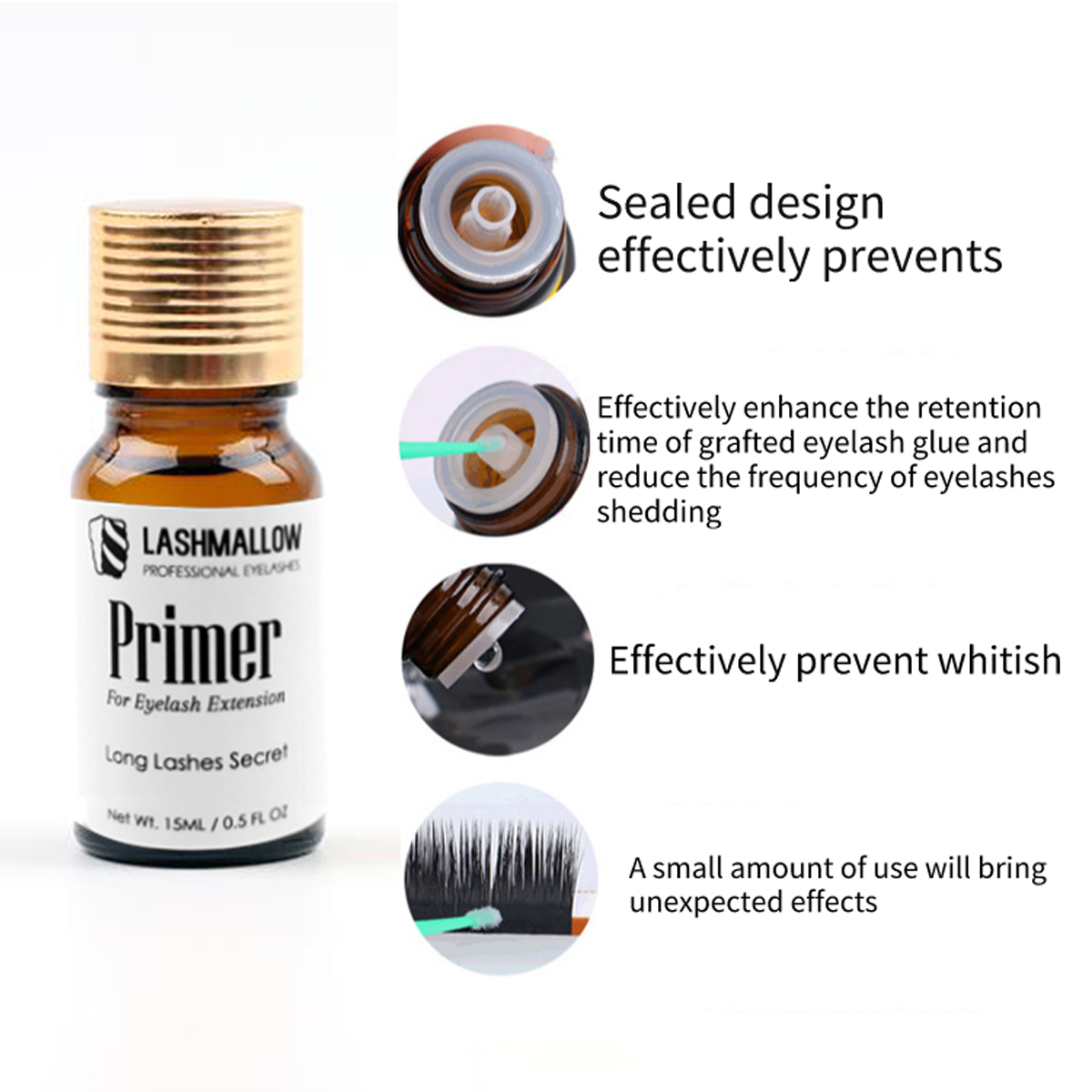 Eyelash Extension Glue Primer Bonding Longer Retention for Eyelashes Application