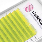 0.07 Yellow Color Lashes 12mm Eyelash Extension Trays