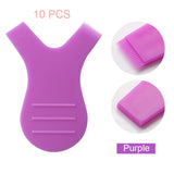 10PCS Y Shape Silicone Lash Lift Brush Eyelash Perming Curler