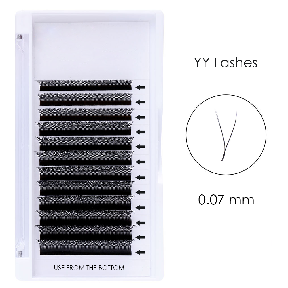 0.07 YY Shape Individual Eyelashes Extension Trays