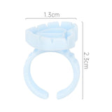 Double Heart-Shaped Blooming Glue Cup for Eyelash Extension (100pieces/pack)