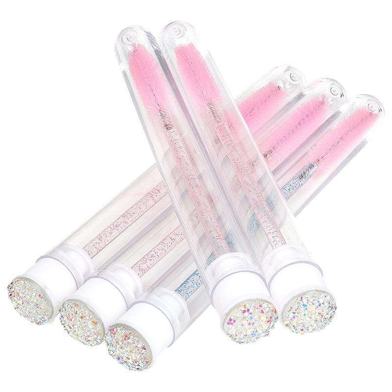 Diamond Glitter Mascara Brushes With Tube for Eyelash Extension