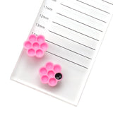 100PCS Pink Flower Plum Shaped Eyelash Extension Glue Holder Blooming Cup