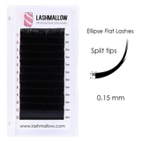 0.15 Ellipse Flat Lashes 8-16mm Eyelash Extension Trays