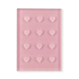 12 Holes Heart-Shaped Pink Glue Holder Pallet for Eylash Extension