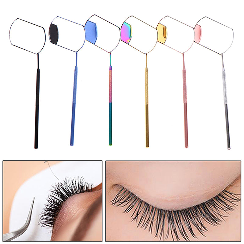 Professional Eyelash Extension Removable Stainless Steel Multifunction Checking Mirror